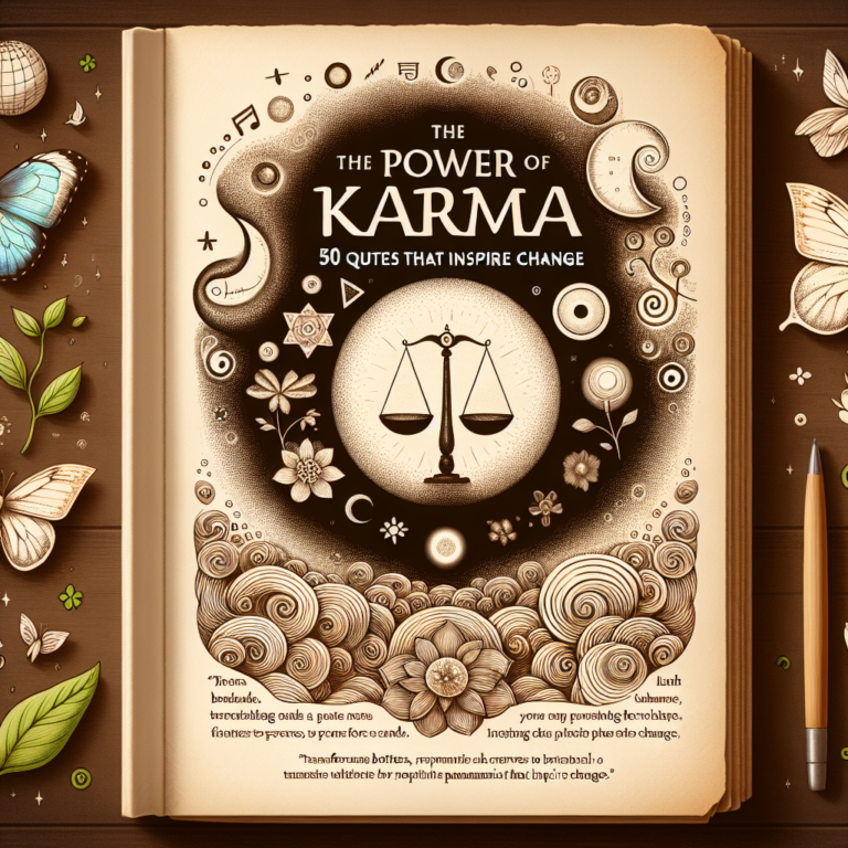 Read more about the article The Power of Karma: 50 Quotes That Inspire Change