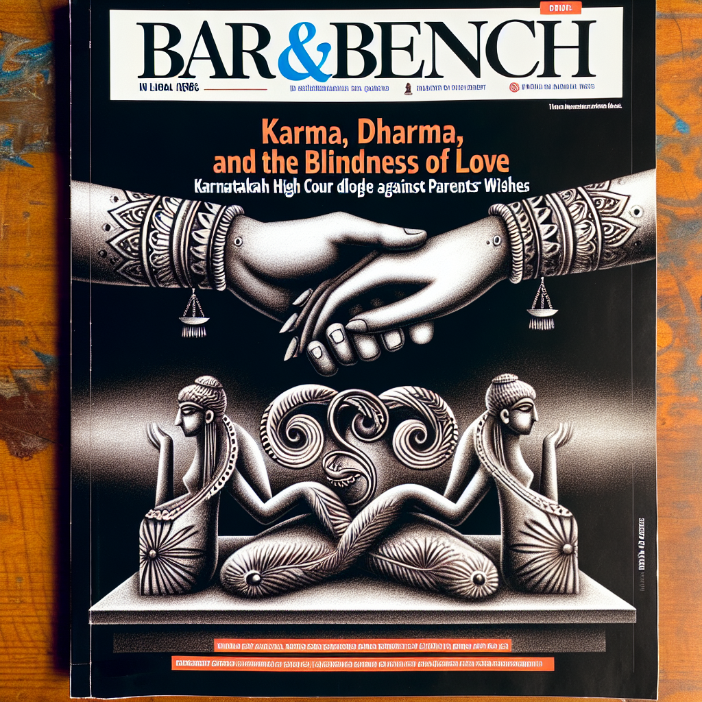 You are currently viewing Karma, Dharma, and the blindness of love: Karnataka High Court advises couple who elope against parents’ wishes – Bar & Bench – Indian Legal News