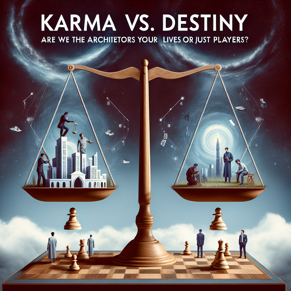 Read more about the article Karma vs. Destiny: Are We the Architects of Our Lives or Just Players?