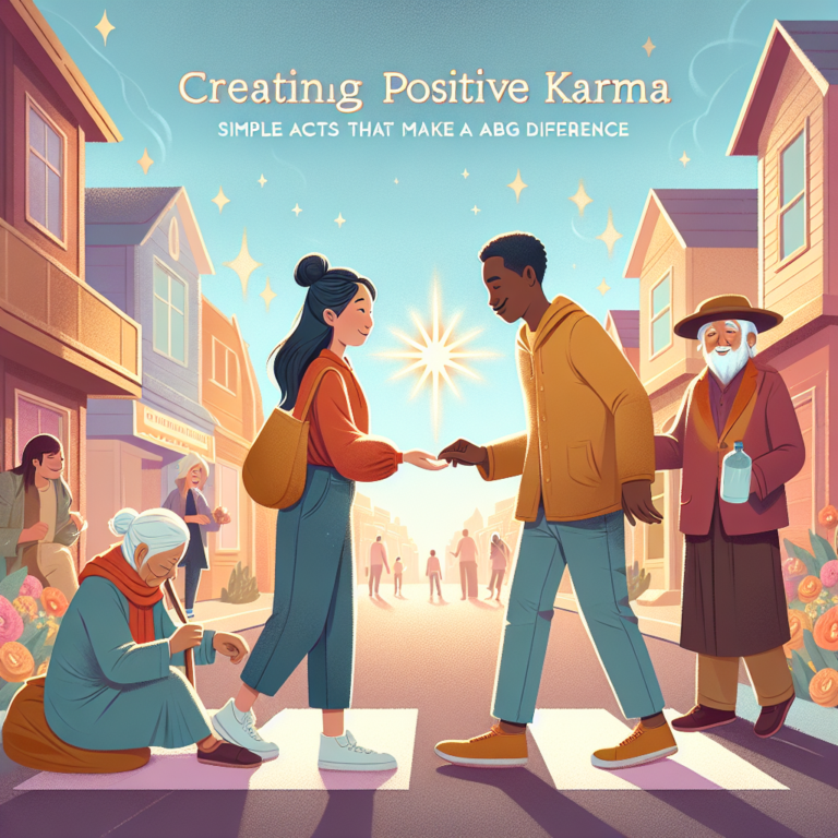 Read more about the article Creating Positive Karma: Simple Acts that Make a Big Difference