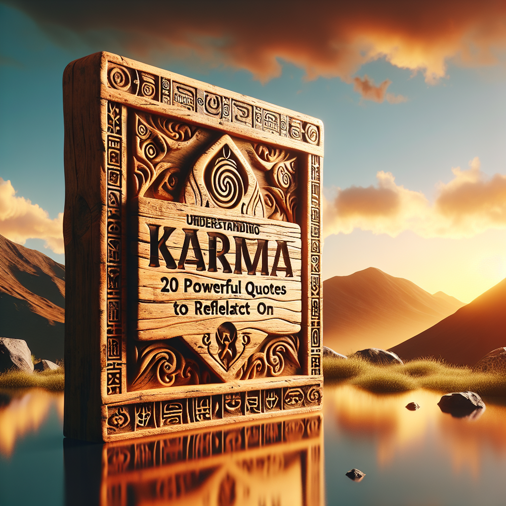 You are currently viewing Understanding Karma: 20 Powerful Quotes to Reflect On