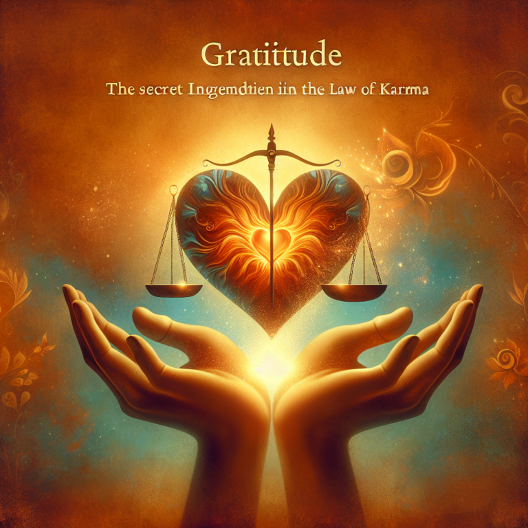 Read more about the article Gratitude: The Secret Ingredient in the Law of Karma